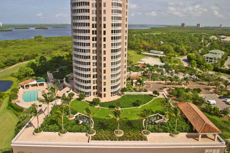 Vistas tower view and parking roof deck - Bonita Springs, Florida