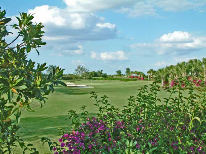 A shot along the fairway at the Ritz Carlton Golf Couse - Sarasota, Florida