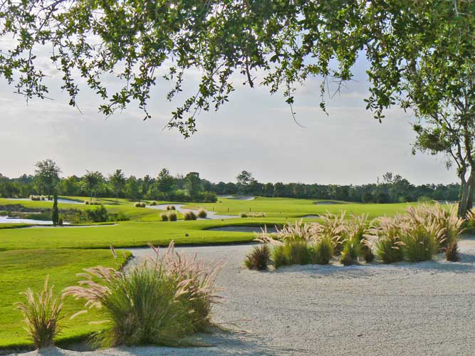 If you have to be in the bunkers at the Ritz Carlton Golf Course, you couldn't pick a nicer view - Sarasota, Florida