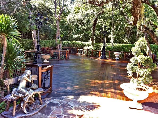 Shaham Residence Ipe wood deck adjacent to pool - Coral Gables, Florida